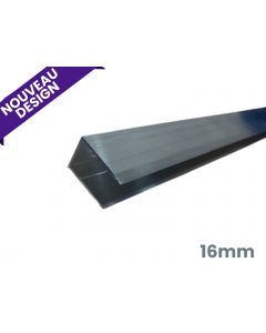 Profil U/Obturateur en aluminium 16mm