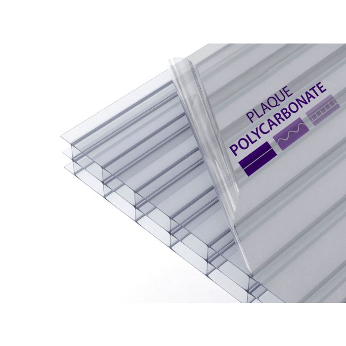 1 plaques polycarbonate alvéolaire 16mm transparente